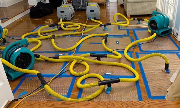 Professional Storm Water Damage Restoration technician working in Garfield, NJ